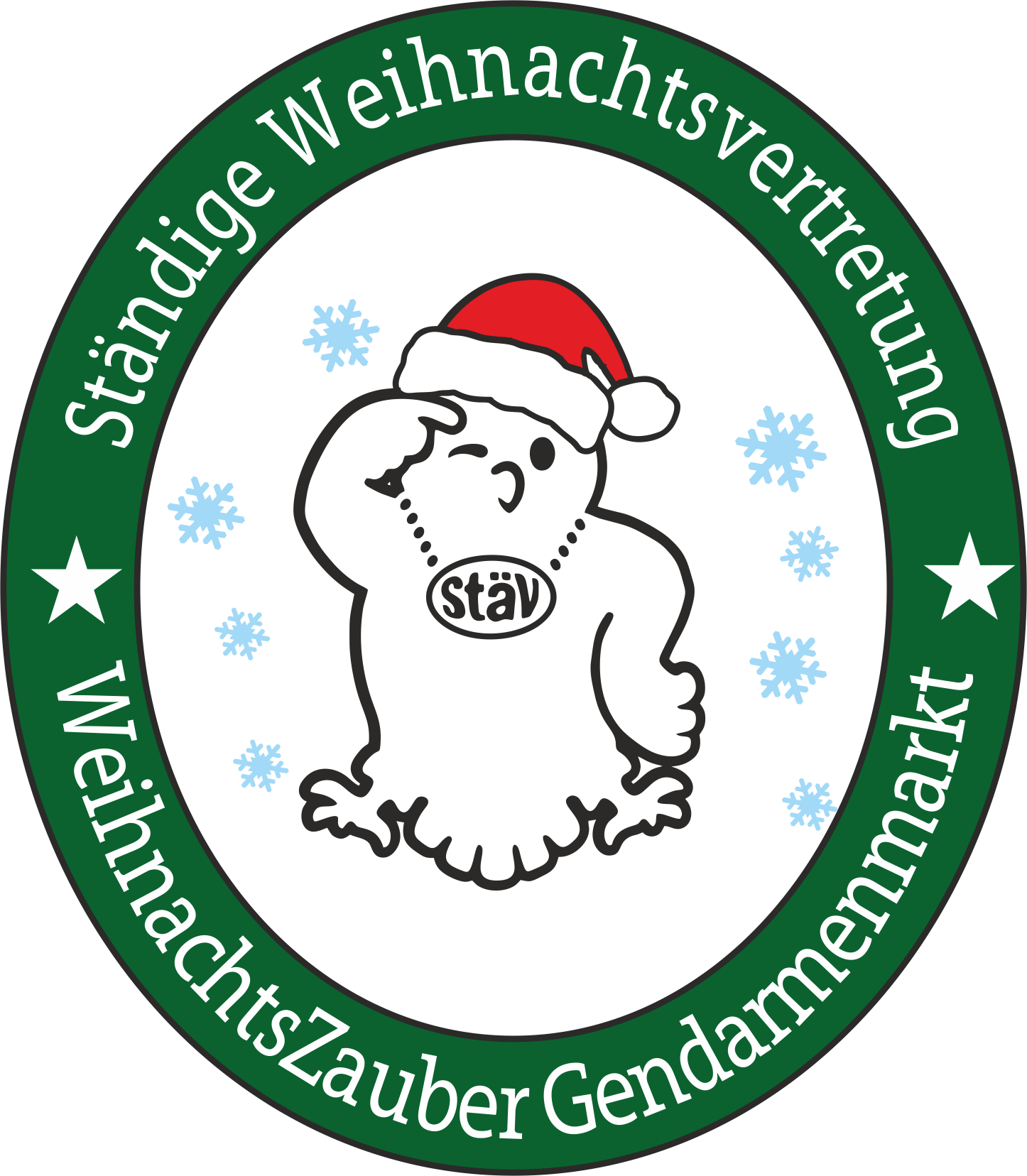 Stäv Weihnachten weiß