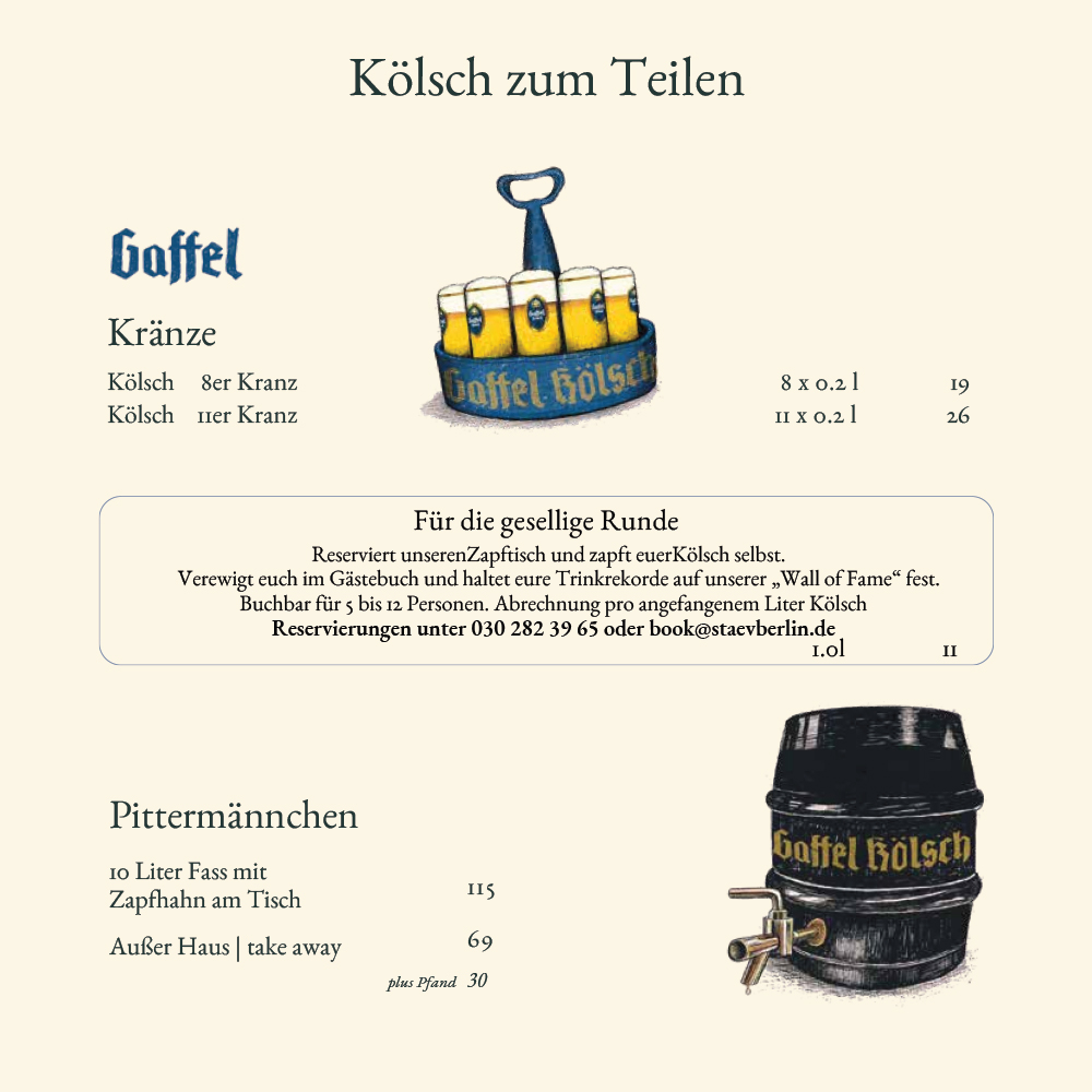 Gruppenkarte mit Getränke 2