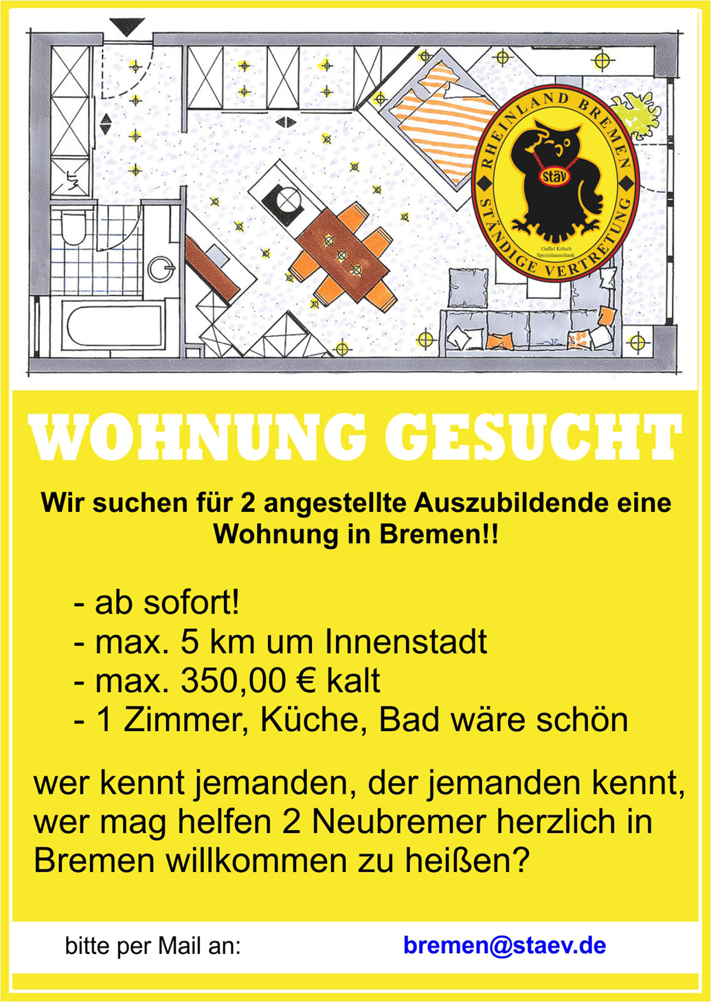 A5 Wohnungsanzeige StäV